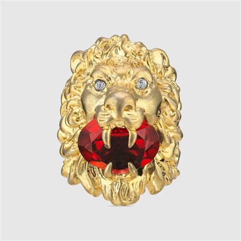 bague gucci homme lion